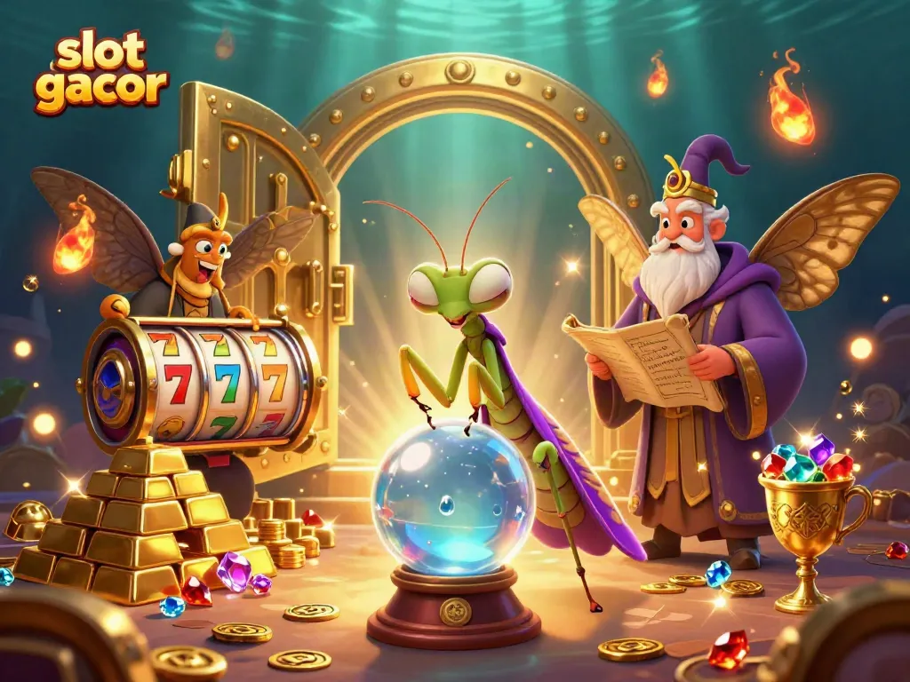 Experience the excitement of slot gacor games with vibrant visuals of jackpots and winnings.