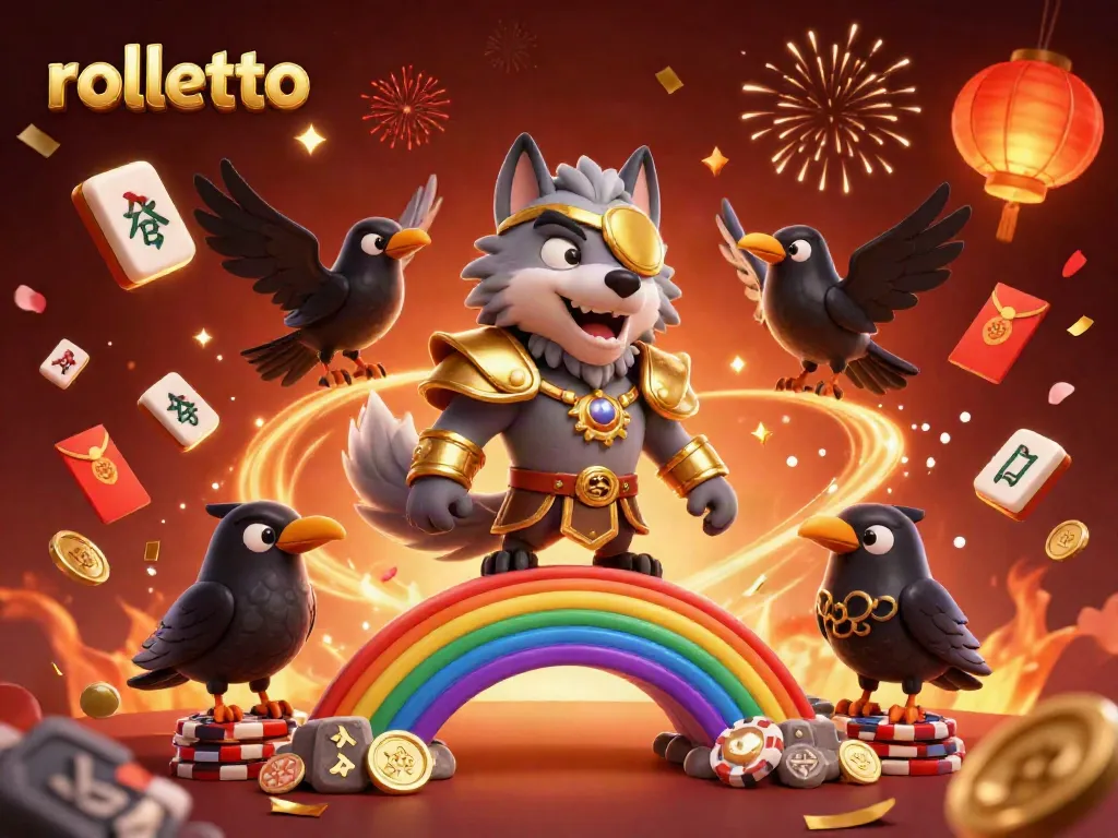Experience the thrill of rolletto with a mythical Norse-inspired 3D illustration full of casino elements.