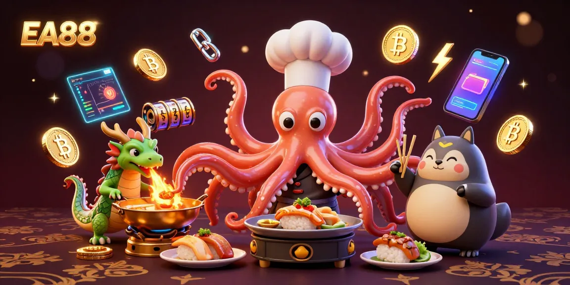 Experience the gaming thrill with EA88, featuring vibrant 3D characters and engaging casino elements.