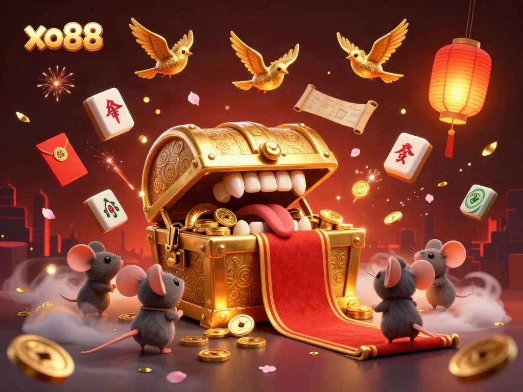 Engage with xo88 through an exhilarating treasure-filled gaming adventure with vibrant elements.