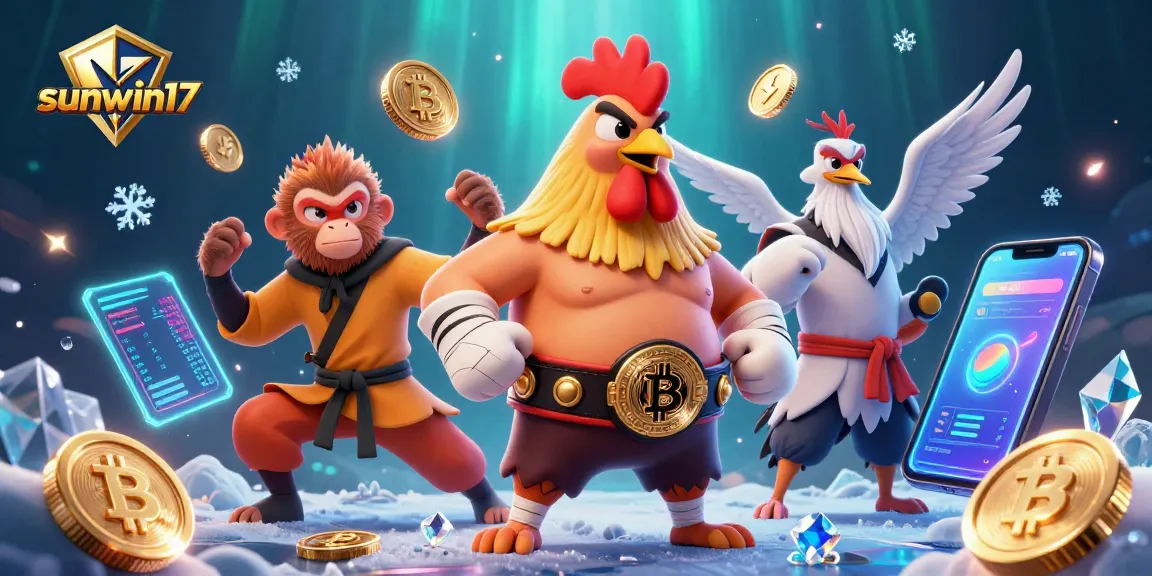 Experience the excitement of sunwin17 with dynamic characters and vibrant casino elements.