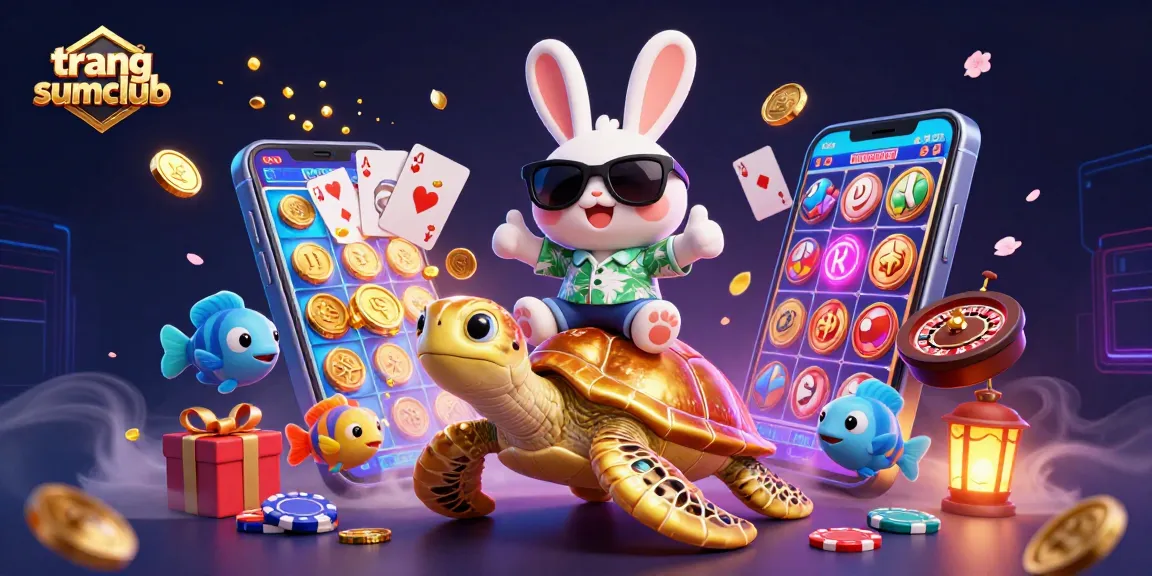 Experience triumph with trang sumclub's vibrant gaming scene featuring an entertaining lucky rabbit and treasures.