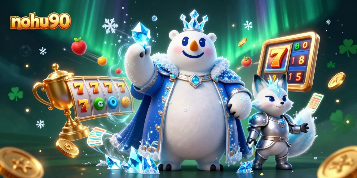 Nohu90 offers a thrilling jackpot experience with colorful slot games and engaged characters.
