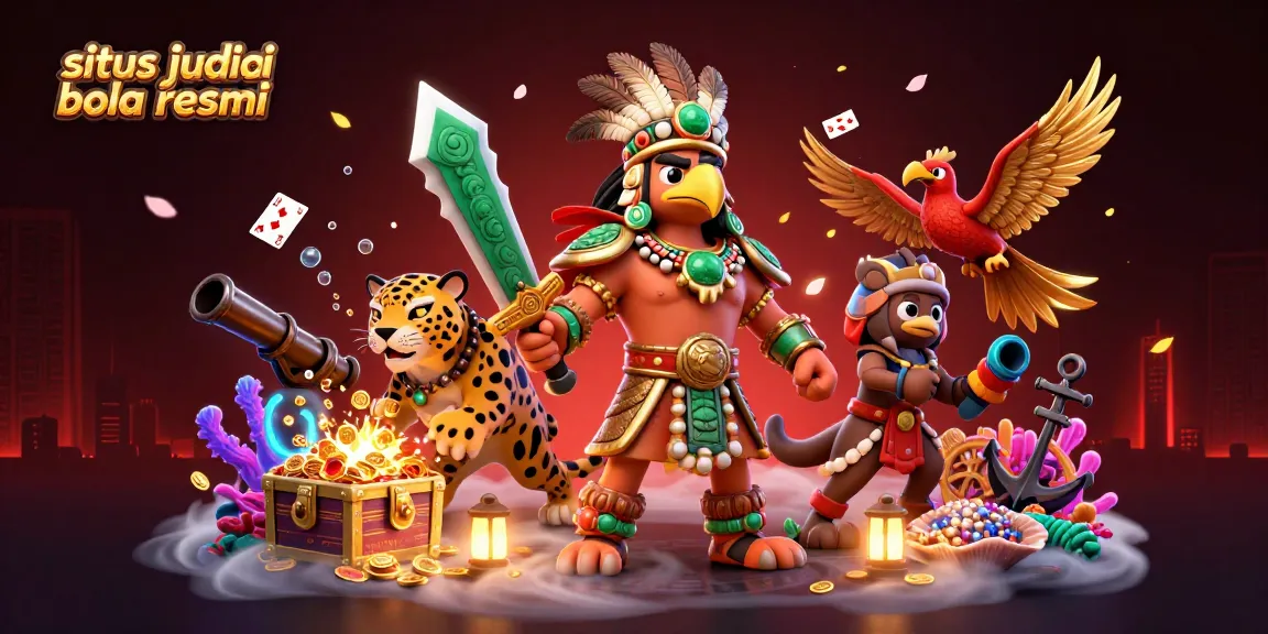 Enhance your game with situs judi bola resmi, showcasing vibrant characters and immersive betting elements.