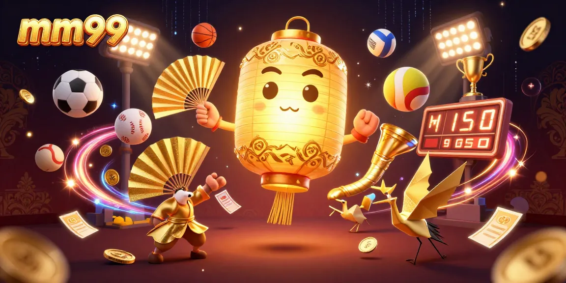 Immerse in mm99's vibrant 3D casino environment filled with golden lanterns and dynamic game elements.